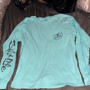 Salt Life Long Sleeve Light Blue Shirt!! (Like New)